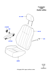 05H Bezüge - Vordersitz L359 FREELANDER 2 2006 - 2014 (L359),Freelander 2, MJ '11, Ltd. Edition