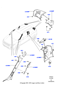 25B Seitenverkleidung L538 RANGE ROVER EVOQUE 2012 - 2018 (L538),Werk Halewood