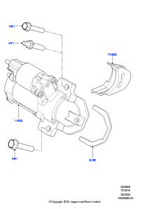 05A Anlasser L538 RANGE ROVER EVOQUE 2012 - 2018 (L538),Werk Halewood