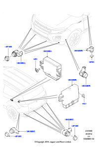 05A Einparkhilfe L538 RANGE ROVER EVOQUE 2012 - 2018 (L538),Werk Halewood