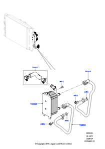 05E Getriebekühlsystem L538 RANGE ROVER EVOQUE 2012 - 2018 (L538),2.2L CR DI 16V Diesel