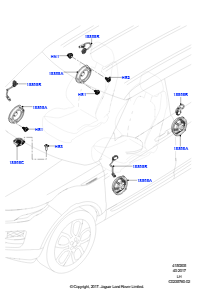 05A Lautsprecher L538 RANGE ROVER EVOQUE 2012 - 2018 (L538),Werk Halewood