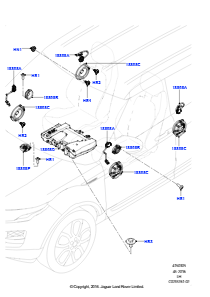 05B Lautsprecher L538 RANGE ROVER EVOQUE 2012 - 2018 (L538),Werk Halewood