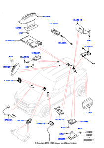 05A Antenne L538 RANGE ROVER EVOQUE 2012 - 2018 (L538),Werk Halewood