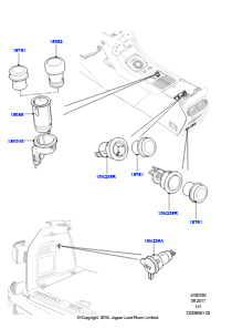 50A Zusatzsteckdosen L538 RANGE ROVER EVOQUE 2012 - 2018 (L538),Werk Halewood