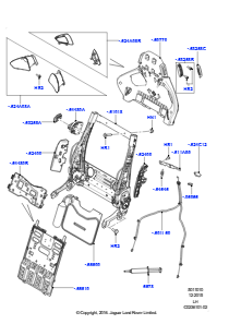 10C Rückenlehne - Vordersitz L538 RANGE ROVER EVOQUE 2012 - 2018 (L538),Werk Halewood