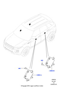 05B Module u. Sensoren - Fahrzeug L538 RANGE ROVER EVOQUE 2012 - 2018 (L538),Werk Halewood