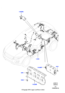 10J Kabelstrang - Motor u. Spritzwand L538 RANGE ROVER EVOQUE 2012 - 2018 (L538),Werk Halewood