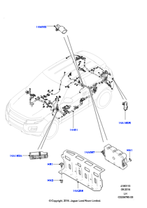 10H Kabelstrang - Motor u. Spritzwand L538 RANGE ROVER EVOQUE 2012 - 2018 (L538),Werk Halewood