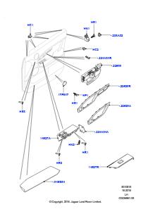 15A Einbau - Verkleidung - Tür vorn L538 RANGE ROVER EVOQUE 2012 - 2018 (L538),Werk Halewood