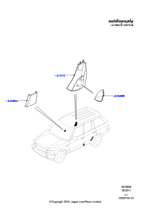 25E Seitenverkleidung L322 RANGE ROVER 2010 - 2012 (L322),Autobiographie Ultimate Edition