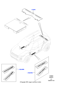 20 TÜRSCHWELLERBLENDEN L538 RANGE ROVER EVOQUE 2012 - 2018 (L538),Gebaut in Brasilien