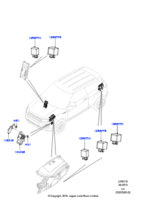 15A Relais L538 RANGE ROVER EVOQUE 2012 - 2018 (L538),Werk Halewood