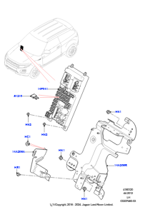 20B Sicherungen, Halter & Überlastsch. L538 RANGE ROVER EVOQUE 2012 - 2018 (L538),Werk Halewood