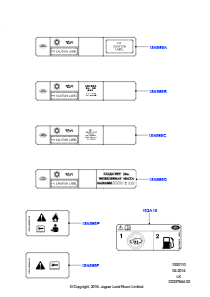 10D Etiketten L405 RANGE ROVER 2013 - 2022