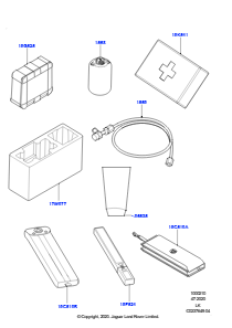 10A Notfall- und Sicherheitsausrüstung L405 RANGE ROVER 2013 - 2022