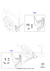 40 Schmutzfänger - vorn und hinten L405 RANGE ROVER 2013 - 2022