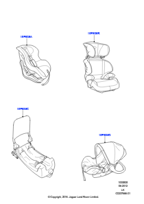 35 KINDERSITZ L405 RANGE ROVER 2013 - 2022