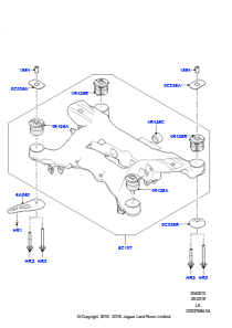 10A Querträger u. Stabilisator hinten L405 RANGE ROVER 2013 - 2022