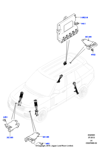 20 Elektronische Dämpferregelung L405 RANGE ROVER 2013 - 2022,Mit stufenlos variabler Dämpfung