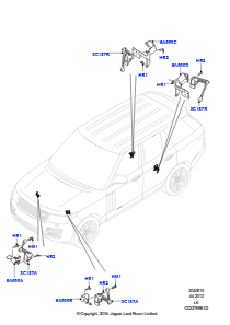 10 Steuerung/Elektrik, Luftfederung L405 RANGE ROVER 2013 - 2022