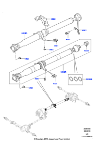 05A Gelenkwelle - Hinterachsantrieb L405 RANGE ROVER 2013 - 2022