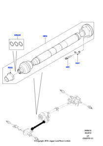 10A Gelenkwelle - Vorderachsantrieb L405 RANGE ROVER 2013 - 2022
