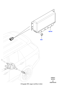 10 Hinterachsmodule und Sensoren L405 RANGE ROVER 2013 - 2022,Elektronisches Sperrdifferenzial