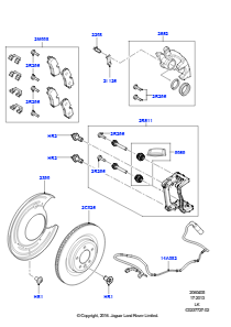 05A Bremsscheiben/Bremssättel hinten L405 RANGE ROVER 2013 - 2022