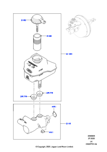 05A Hauptzylinder Bremsanlage L405 RANGE ROVER 2013 - 2022,Limitiertes Paket
