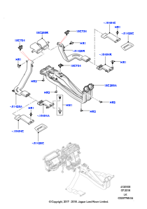 05D Belüft.-/Frischluftdüsen u. -führ. L405 RANGE ROVER 2013 - 2022