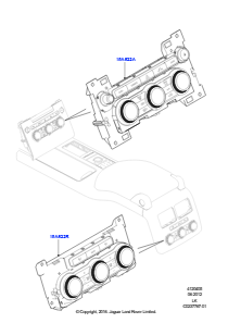 05A Bedieneinheit - Heizung/Klimaanlage L405 RANGE ROVER 2013 - 2022