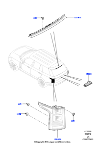 05A Schlußleuchten L405 RANGE ROVER 2013 - 2022