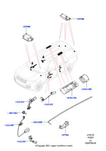 15C Innenleuchten L405 RANGE ROVER 2013 - 2022