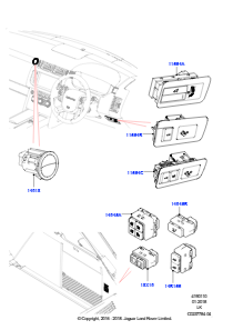 10B Schalter L405 RANGE ROVER 2013 - 2022