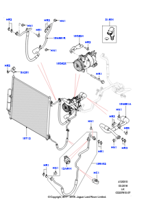 10AC Kondensator/Kompr. - Klimaanl. L405 RANGE ROVER 2013 - 2022,3.0L 24 V DOHC V6 TC Diesel