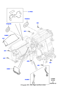 05A Heiz./Klimaanlage, externe Bauteile L405 RANGE ROVER 2013 - 2022