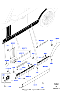 10A Zierleisten L405 RANGE ROVER 2013 - 2022