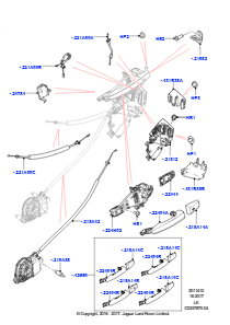10A Betätigung - Türschloss vorn L405 RANGE ROVER 2013 - 2022