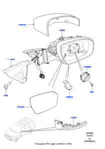 05A Außenspiegel L405 RANGE ROVER 2013 - 2022