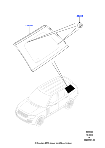 20A Seitenfenster L405 RANGE ROVER 2013 - 2022