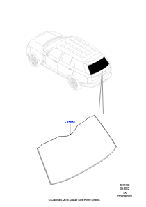 25A Heckscheibe L405 RANGE ROVER 2013 - 2022