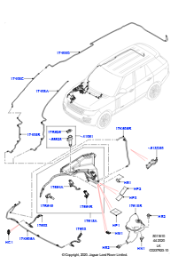 10 Scheibenwaschanlage L405 RANGE ROVER 2013 - 2022