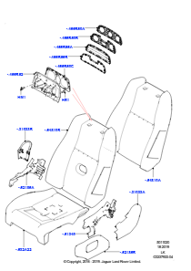 20B Polster, Verkl. & Heiz. - Vorders. L405 RANGE ROVER 2013 - 2022