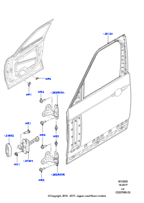 05A Türen v., Scharniere u. Dicht. L405 RANGE ROVER 2013 - 2022