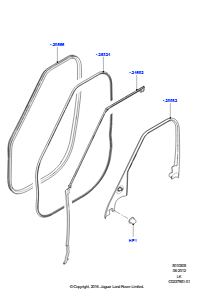 05B Türen v., Scharniere u. Dicht. L405 RANGE ROVER 2013 - 2022