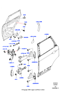 10A Türen h., Scharniere u. Dicht. L405 RANGE ROVER 2013 - 2022