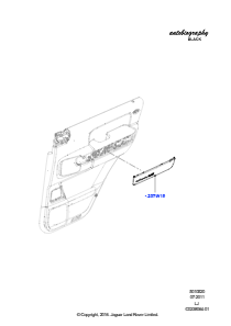 20B Einbau - Verkleidung - Tür hinten L322 RANGE ROVER 2010 - 2012 (L322),Autobiografie Black LE