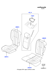 40F Bezüge - Rücksitz L322 RANGE ROVER 2010 - 2012 (L322),Autobiografie Black LE