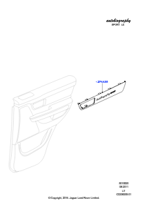 20C Einbau - Verkleidung - Tür hinten L320 RANGE ROVER SPORT 2010 - 2013 (L320)